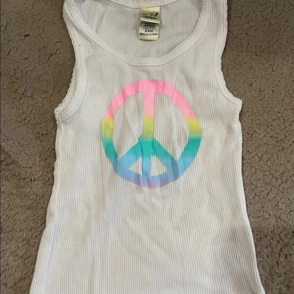 Kavio Toddler Tank Peace Sign